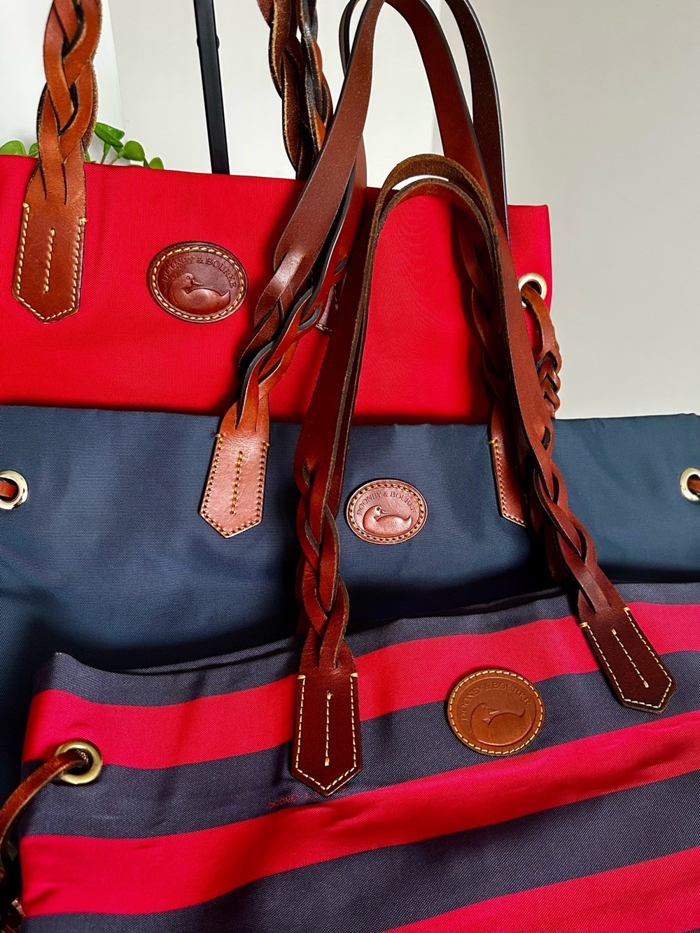Dooney & Bourke Canvas Totes of Set of 3